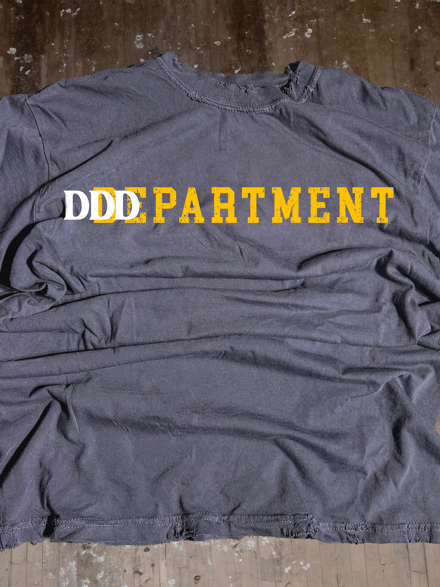 “DDDepartment” Distressed Tee