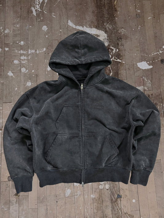 "Asymmetry" Zip Up