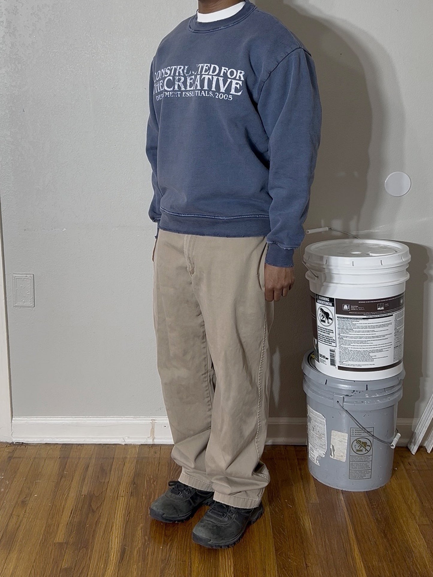 Blue Statement Crewneck
