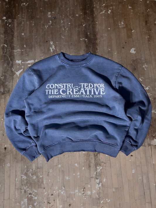 Blue Statement Crewneck