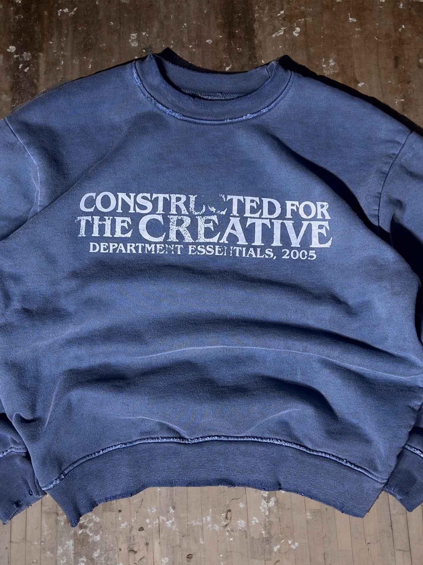 Blue Statement Crewneck