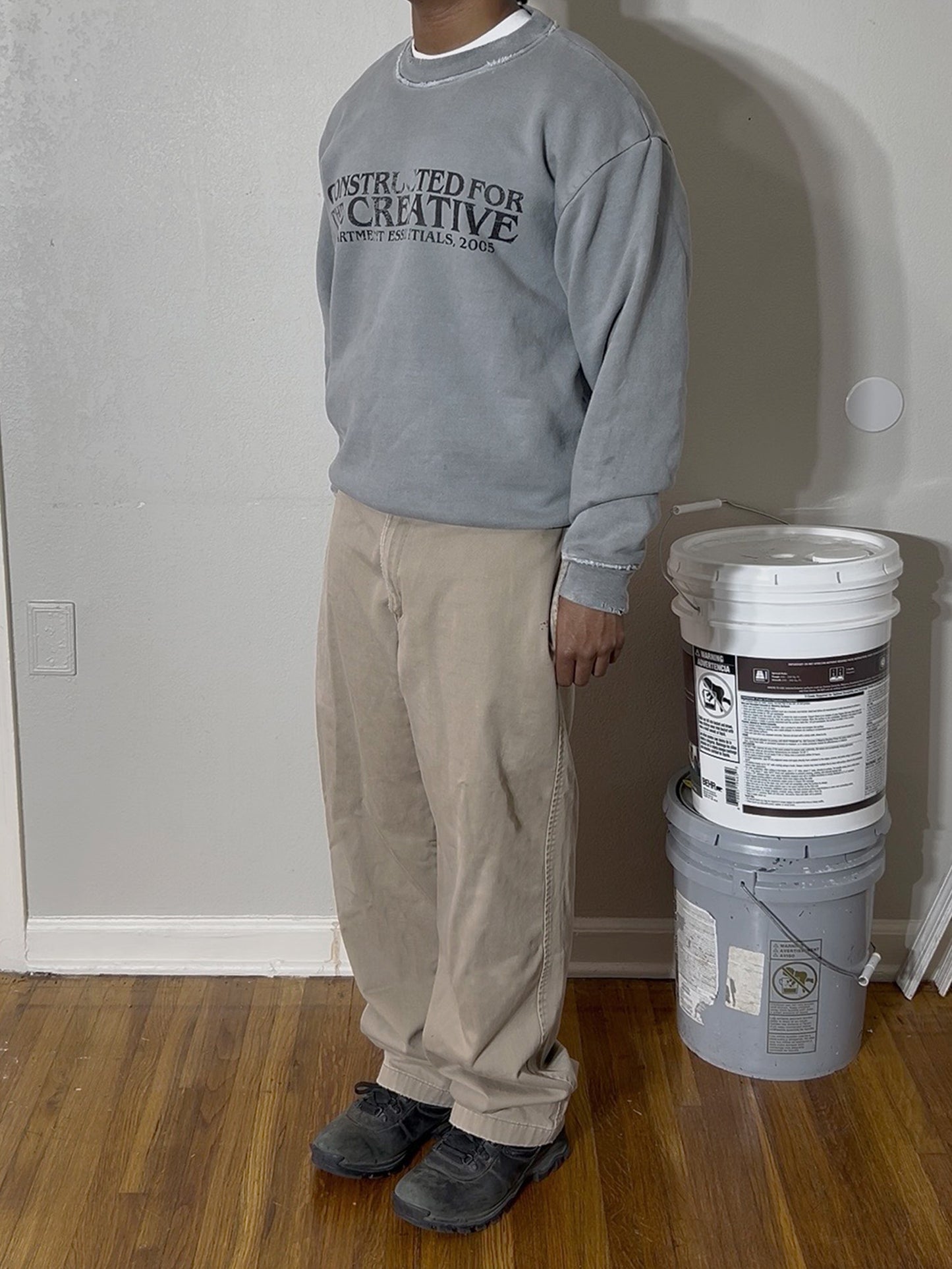 Grey Statement Crewneck